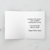 鏡を探して父の休日を見る カード (内部)