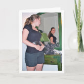 鏡を見つめる少女の肖像画 カード (正面)