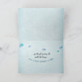 鏡を見ている誕生日の虎猫猫 カード (内部)