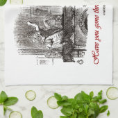 鏡を通って今日行きましたか。 (アリス) キッチンタオル (折り畳み)