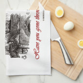 鏡を通って今日行きましたか。 (アリス) キッチンタオル (四つ折り)