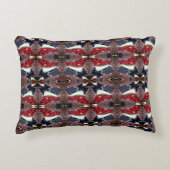 鏡イメージが繰り返し形状を生成し、白の上 アクセントクッション (正面)