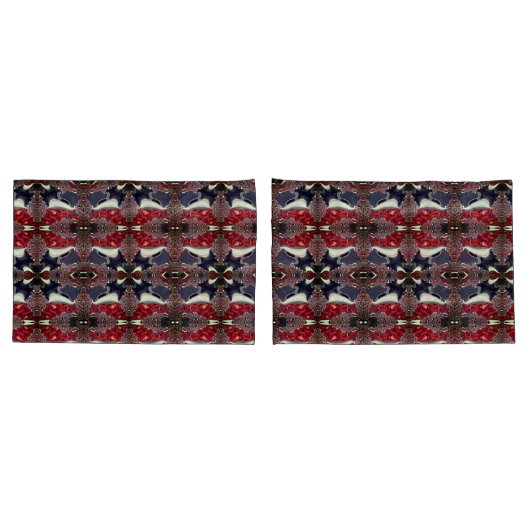 鏡イメージが繰り返し形状を生成し、白の上 枕カバー (バックセット)