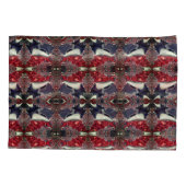 鏡イメージが繰り返し形状を生成し、白の上 枕カバー (裏面-左)