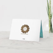 鏡イメージのロングヘアチワワ誕生日 カード (裏面)