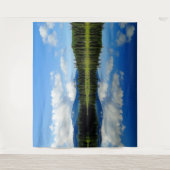 鏡イメージランドスケープビューウォールタペストリー タペストリー (正面)