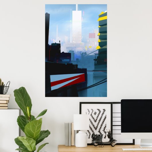 鏡エッジ ポスター (ホームオフィス)