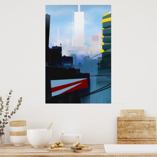 鏡エッジ ポスター (キッチン)