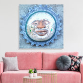 鏡サン顔巻きキャンバス キャンバスプリント (インサイチュ (リビング))