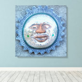 鏡サン顔巻きキャンバス キャンバスプリント (インサイチュ (ウッドフロア))