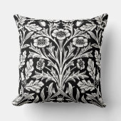 鏡ズアコーンとオーク離れズブラック&ホワイト クッション (正面)