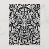 鏡ズアコーンとオーク離れズブラック&ホワイト ポストカード (正面)