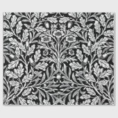 鏡ズアコーンとオーク離れズブラック&ホワイト ラッピングペーパー (フラット)