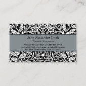 鏡ズアコーンとオーク離れズブラック&ホワイト 名刺 (裏面)