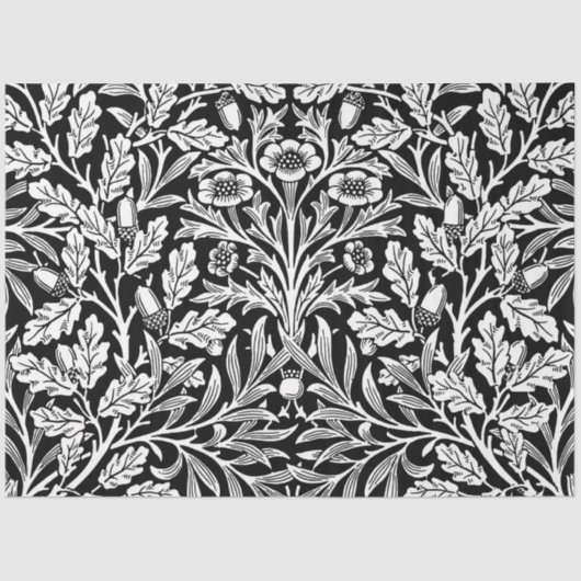 鏡ズアコーンとオーク離れズブラック&ホワイト 薄葉紙 (正面)