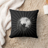 鏡ディスコボールオンブラック クッション (ブランケット)