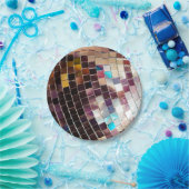 鏡ディスコボール ペーパープレート (パーティー)