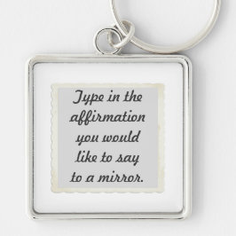 鏡デザインキーホルダー キーホルダー