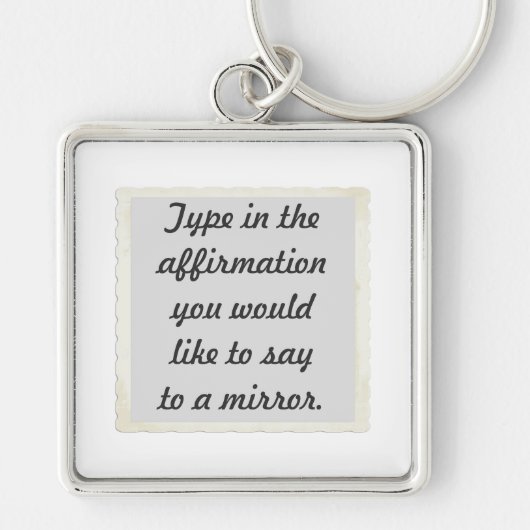 鏡デザインキーホルダー キーホルダー (正面)