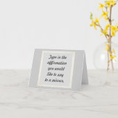 鏡デザインノートカード カード (黄色い花)