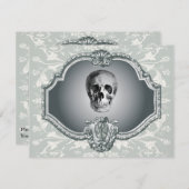 鏡ハロウィンの骨組 招待状 (正面/裏面)