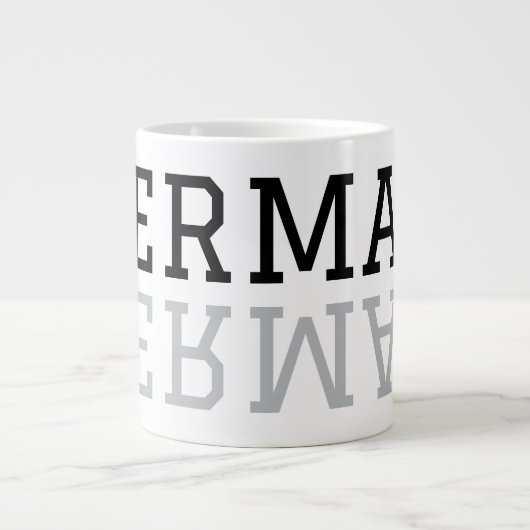 鏡マググ ジャンボコーヒーマグカップ (正面)