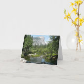 鏡レイクビューインヨセミテ国立公園 カード (黄色い花)