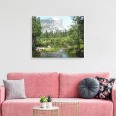 鏡レイクビューインヨセミテ国立公園 キャンバスプリント (インサイチュ (リビング))