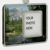 鏡レイクビューインヨセミテ国立公園 シルバープレートフレームオーナメント (右)