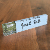 鏡レイクビューインヨセミテ国立公園 デスクネームプレート (側面)