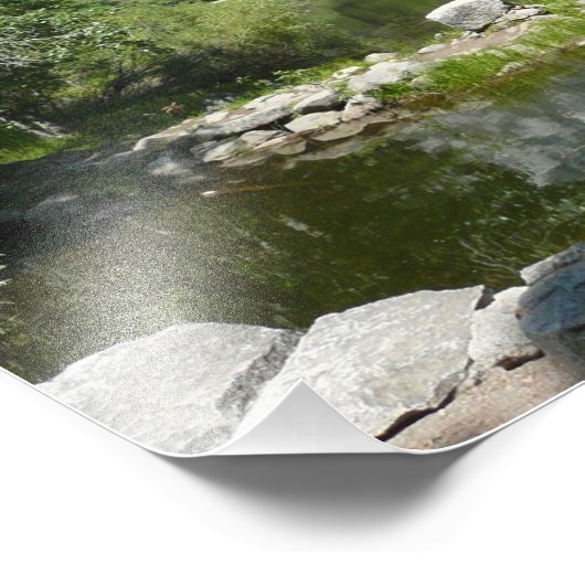 鏡レイクビューインヨセミテ国立公園 フォトプリント (角)