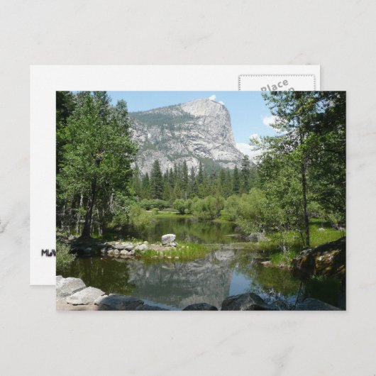 鏡レイクビューインヨセミテ国立公園 ポストカード (正面/裏面)