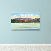 鏡レイクビューオブザレイクプラシッドクラブ キャンバスプリント (インサイチュ (ウッドフロア))