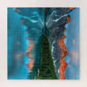 鏡レイクマウンテン ジグソーパズル (横)