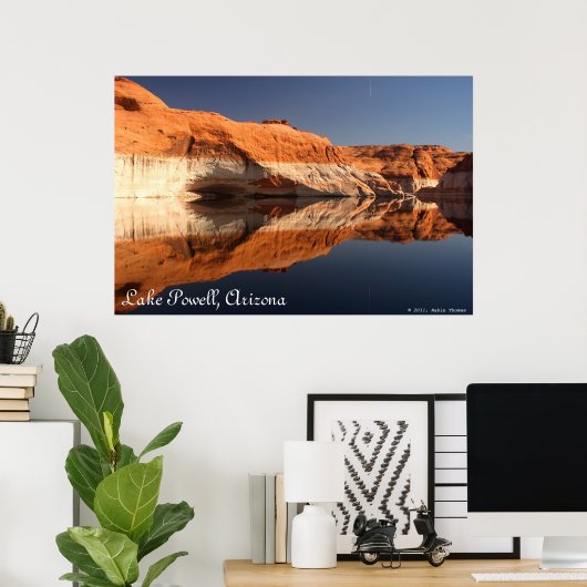 鏡像化された反射 ポスター (ホームオフィス)