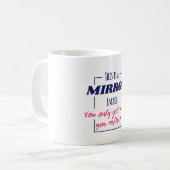 鏡像思考 モチベーションデザイン コーヒーマグカップ (正面左)