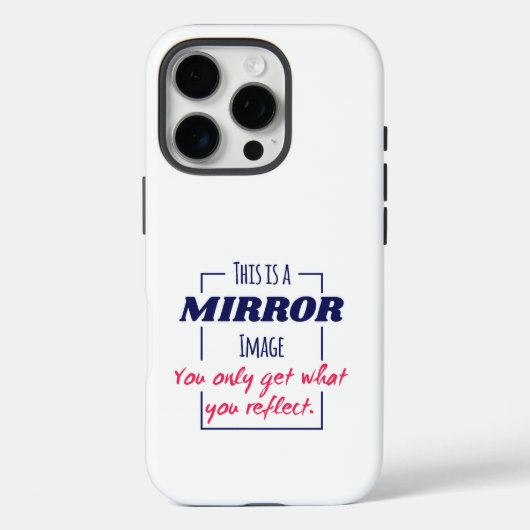鏡像思考 モチベーションデザイン Case-Mate iPhoneケース (裏面)