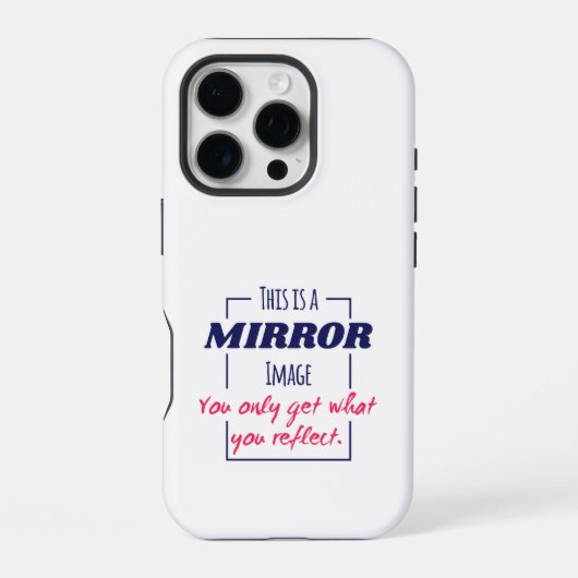鏡像思考 モチベーションデザイン iPhoneケース (裏面)