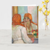 鏡前 | アンリレバスク カード (黄色い花)