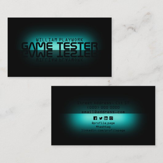 鏡効モダン果 名刺 (正面/裏面)