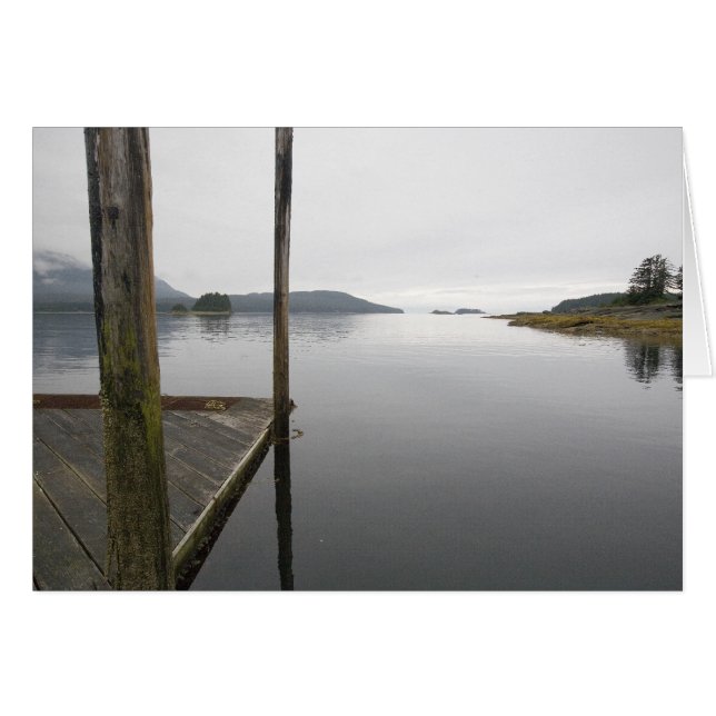 鏡反射のFunter湾、アラスカ (正面横)