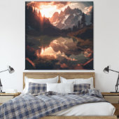 鏡山脈 キャンバスプリント (インサイチュ (寝室))