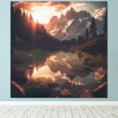 鏡山脈 キャンバスプリント (インサイチュ (ウッドフロア))