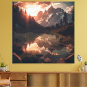 鏡山脈 キャンバスプリント (インサイチュ (リビング))