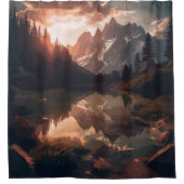 鏡山脈 シャワーカーテン (正面)