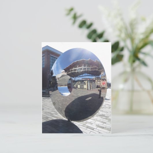 鏡彫刻 ポストカード (スタンド正面)