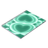 鏡映るグリーンハート ノートブック (左側)