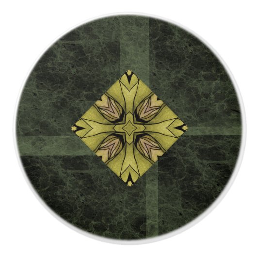 鏡模様のセラミックノブ セラミックノブ (正面)