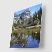 鏡湖 スクエア壁時計 (傾斜)