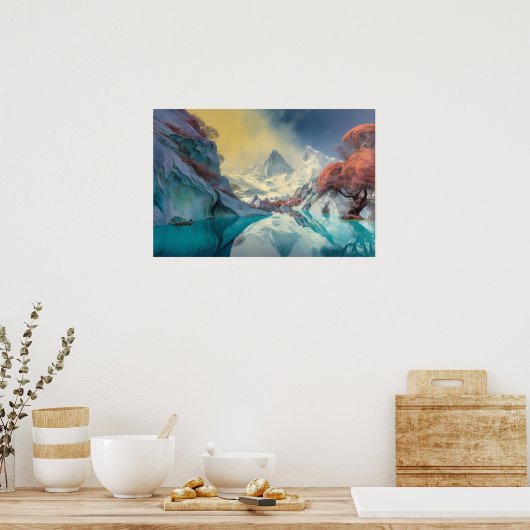 鏡湖 ポスター (キッチン)